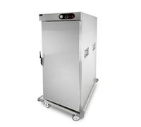 Étuve de liaison chaude professionnelle inox 11 GN 2/1 ou 22 GN 1/1 110°C 2520W avec roulettes