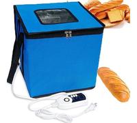 étuve De Pâte Polyvalente S/M/L - Conception De Sac à Fermeture éclair + Contrôle De La Température (1-60 °c), Sac D'étuve De Pâte, pour Faire du Pain, du Yaourt Blue-M