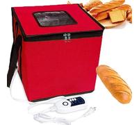 étuve De Pâte Polyvalente S/M/L - Conception De Sac à Fermeture éclair + Contrôle De La Température (1-60 °c), Sac D'étuve De Pâte, pour Faire du Pain, du Yaourt Red-L