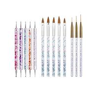Etyldya 13 Pièces Stylo Dessin Ongles Dotting Pen Brosse Pinceau Outil Manucure Acrylique Simple Manipulation Utilisation Salon Usage Maison Cadeau Femme