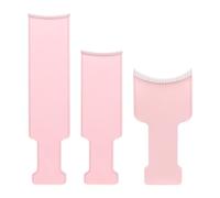 Etyldya 3 Pièces Planche de Coloration Cheveux Panneau Mèche Peigne Accessoires Application Teinture Outils Antidérapants Réutilisables Adaptés pour Coiffeurs, ROSE