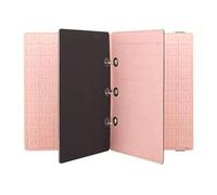 Etyldya Album Insigne Feutre Livret Range-pin’s Pochette Interchangeable Protection Broches Adapté à la Présentation Amateur Rangement Bureau Maison, Rose