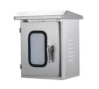 Etyldya Armoire de Contrôle Extérieure Coffret Électrique Boîtier de Commande Enceinte Industrielle Boîte de Distribution Acier Inoxydable 201 Étanche Incliné, 600 500 250