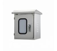Etyldya Armoire de Contrôle Extérieure Coffret Électrique Boîtier de Commande Enceinte Industrielle Boîte de Distribution Acier Inoxydable 201 Étanche Incliné, 500 400 200