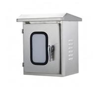 Etyldya Armoire de Contrôle Extérieure Coffret Électrique Boîtier de Commande Enceinte Industrielle Boîte de Distribution Acier Inoxydable 201 Étanche Incliné, 500 400 250
