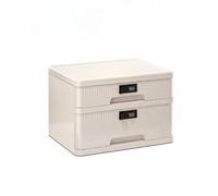 Etyldya Armoire de Rangement Caisson de Bureau Tiroir Verrouillable Organiseur de Documents Chaque Tiroir avec Code Séparé Format A4 et Fournitures Boîtier, 2 Tiroirs 1 Haut + 1 Bas
