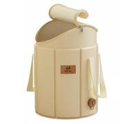 Etyldya Baignoire Portable Bain Pieds Seau Profond Pliable Réservoir Stable Convient à la Détente Familiale Soins des Pieds à la Maison Moments de Spa Privés, Upgraded Knee W Lid
