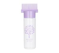 Etyldya Brosse Applicatrice Cheveux Peigne Racines Bouteille Matériau Flexible Facile Distribution Échelle Graduée Polyvalente Convient Coiffeur Maison Salon, Violet