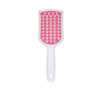 Etyldya Brosse Démêlante Cheveux Bouclés Lisse Passage Doux dans Les Chevelures Structure Ventilée Adaptée pour Tous Âges Utilisation Domestique Déplace, Blanche