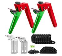 Etyldya Clips de Fixation Tiroir Outil de Serrage Panneau Bride de Montage Assistance Alignement Matériau Acier Inoxydable Convient au Bricolage Menuiserie, Noir