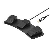 Etyldya Commutateur de Commande de Pédale USB Manette de Jeu Clavier Souris pour Ordinateur PC Portable, Noir - FS23-Pro