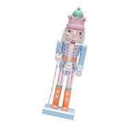Etyldya En Bois Massif, Statuette Décorative, Ornement de Noël pour La Chambre D'enfant, Cheminée Ou étagère, Résistant à L'hiver, Bleu