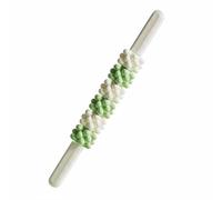Etyldya Enfant Massage Roller Rouleau Sensoriel Balle Picots Accessoire de Relaxation en Silicone Aide à l'Intégration Sensorielle et à la Libération des, Blanc, Vert, Poignée Plate