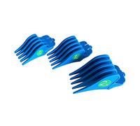 Etyldya Ensemble de 3 Peignes de Guidage, Pinces pour Tondeuse à Barbe, Accessoires de Peigne, Pince de Coupe de Cheveux avec Mécanisme de Dégagement Rapide, Bleu