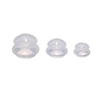 Etyldya Ensemble de 3 Ventouses de Massage avec Poignée Ergonomique et Grand Diamètre pour Un Soin Musculaire Optimal, Des Applications de Santé et L'auto, Clair