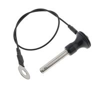 Etyldya Épingles à Bouton en Acier Inoxydable Disponibles en 5 Tailles, Noir-8mm-45mm