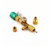 Etyldya Extracteur d'Obus de Valve Outil pour Réfrigération Pose Dépose Obus Vanne Fermeture à Bille Laiton Renforcé Molette Arrière Verte Levier Métal