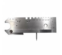 Etyldya Jauge de Soudure Jauge de Mesure Gabarit d'Atelier Instrument Métallique avec Indicateur Intégré pour Lecture Fiable des et Ajustements Adaptée aux