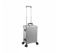 Etyldya Mallette Maquillage Professionnelle Trousse Coffret Organisateur Boîte avec Miroir et Éclairage LED à Trois Teintes, Valise De Maquillage À roulettes avec Miroir Lumineux, Array, Argenté