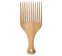 Etyldya Peignes à Cheveux, Peigne Afro, Peigne Portable pour Cheveux Lisses, Peigne à Barbe Multifonctionnel, En Bois Lisse avec Pompon, Fait Main, Idéal pour