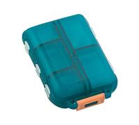 Etyldya Pilulier Hebdomadaire Boîte à Médicaments Distributeur Compartiments Organisateur Sécurisé en PP avec Barrière et Verrou Grande Capacité et, Vert, 10-Grille