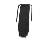 Etyldya Ponytail Extension Coiffure Queue Lisse Cheveux Droit Fibre Synthétique Résistante à La Chaleur Filet Intérieur Stable Installation Simple Parfait Pou, 45CM