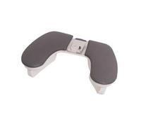 Etyldya Poste de Soin des Ongles Support Main U Coussiné avec Repose Poignet et Support Téléphone Base Bois Antidérapante Cuir Adapté au Salon de Manucure Formation Domicile, Array, Gris