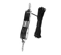 Etyldya Rope de Levage avec Système D'Effort Réduit Poulie Mobile Robuste et Portable Crochets Flexibles En Acier Stabilité pour Objets Lourds Adapté Aux Chan