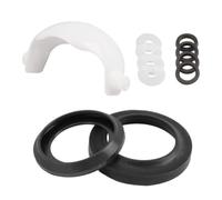 Etyldya Sanitaire Assemblage Ensemble Réparation Toilette Kit Joint Caoutchouc Boule de Déchet Bride Placard Rondelle Blanche Barrière Hermétique Contrôle des