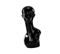 Etyldya Support à Perruque pour Têtes de Mannequin, Léger et Portable, En Polypropylène, Design Moderne, Convient à Une Seule Tête de Mannequin, Noir
