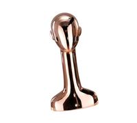 Etyldya Support à Perruque pour Têtes de Mannequin, Léger et Portable, En Polypropylène, Design Moderne, Convient à Une Seule Tête de Mannequin, or Rose Droit