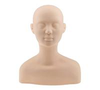 Etyldya Tête de Mannequin de Massage pour Maquillage, avec Simulation de Peau Humaine et Fonction Antidérapante, Idéale pour Les Cours de Maquillage, Les écol