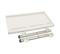 Etyldya Tiroir Coulissant de Rangement pour Clavier sous Bureau, Plateforme de 20,2 X 10,6 Pouces pour PC, Rail blanc 35 mm blanc