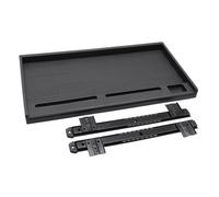 Etyldya Tiroir Coulissant de Rangement pour Clavier sous Bureau, Plateforme de 20,2 X 10,6 Pouces pour PC, Black 35 mm W rail