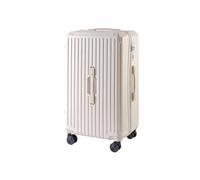 Etyldya Valise à roulettes Rigide Bagage Cabine Valise Trolley Valise de Coque PC Rigide Protectrice Roues Lisses Tout-Terrain Fermeture Robuste Intégré, Blanc, 24 Pouces