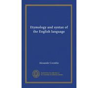 Etymology and syntax of the English language