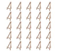 Etyrerre 25 PièCes de Mini Chevalet en Bois de 5 Pouces. Cartes de Visite, Afficher des Photos, Petites Toiles, Bricolage en Classe Arts et Crafts