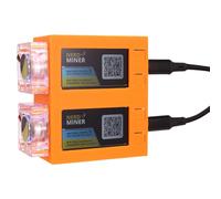 Etyrerre NerdMiner V2 Miner 78KH/S*2 Double Écran BTC Solo Lottery Miner Bitcoin Nerd Miner Miner avec Ventilateur C