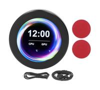 ETYUDPABV Kit de Mise à Niveau d’écran AIO, Refroidisseur Liquide pour CPU de 2,1 Pouces avec Moniteur de température LCD, écran IPS 480 x 480 à Rotation à 360°, boîtier en Alliage