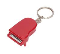 ETYUDPABV Mini Piano Pendant Keychain, Wireless Keyboard Piano Key Ring, Lifelike Pine Wood Miniature Piano with Realistic Keys and Smooth Finish for Kids Dollhouse Gift (Red)