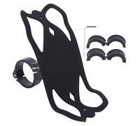 ETYUDPABV Support de téléphone pour vélo, Support de téléphone pour Guidon avec Anneau de Serrage Rotatif à 360°, Conception à Sangle en Silicone pour téléphones Portables de 4 à 7 Pouces,