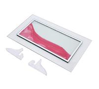 ETYUDPABV Tableau de Sable Dynamique Rose, décoration Murale en Sable 3D avec 2 socles, Objet décoratif interactif pour la Gestion du Stress et la Pleine Conscience, à Poser sur Le Mur ou