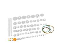 EU d'engrenages en Plastique Set de poulies pour Courroies crantées Jeu de Roues dentées Couronne Set de Roues crantées pour Voitures Vitesse Ensemble Arbre DIY(75kinds)