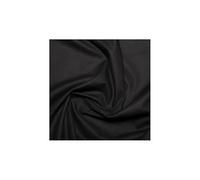 EU Fabrics Tissu en polycoton uni pour la couture, les tissus d'ameublement et les nappes - Tissu en polycoton au mètre (noir, 1 m x 240 cm)