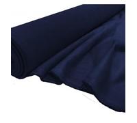 EU Fabrics Tissu imitation daim | Matériau d'ameublement en daim de luxe au mètre | Tissu en daim uni pour la couture | Tissu alcantara idéal pour chaises et bancs (bleu marine, 1 m x 150 cm)