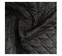 EU Fabrics Tissu matelassé double face | Matériau rembourré pré-matelassé imperméable | Tissu d'ameublement rembourré épais pour la couture | Tissu matelassé de 113,4 g au mètre (noir, 1 m x 150 cm)