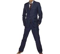 EU Fashions David Tennant Doctor Who Combinaison bleue, Bleu - Costume bleu Doctor Who, S
