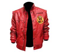 EU Fashions Karate Johnny Lawrence Cobra Kai Blouson bomber Rouge, Rouge/imitation, XS