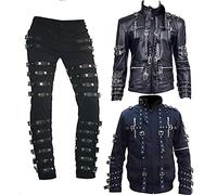 EU Fashions Michael Jackson Pantalon à boucle, Pantalon en coton