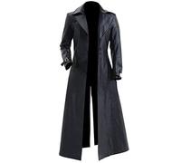 EU Fashions Resident Evil 5 Albert Wesker Trench en similicuir Noir - Noir - Large